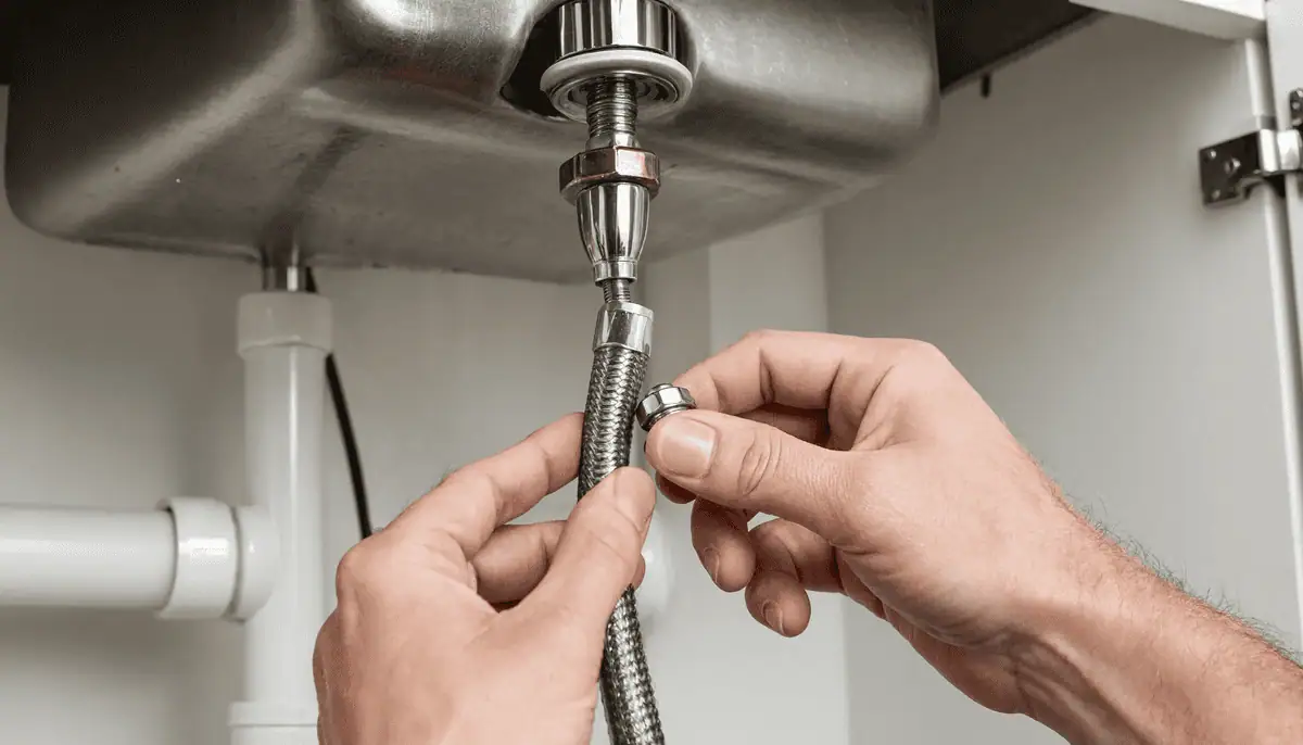 Kitchen Faucet Step - Connect Lines