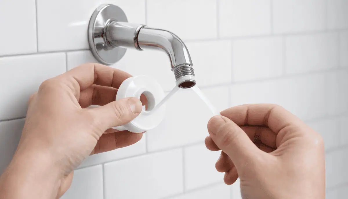 Shower Head Step - Teflon Tape