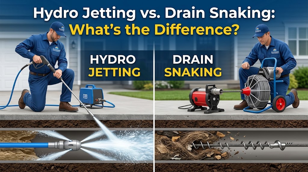 Hydro Jetting vs. Drain Snaking: What’s the Difference?