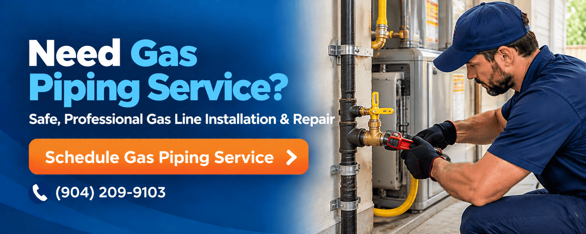 Gas Piping Service Banner