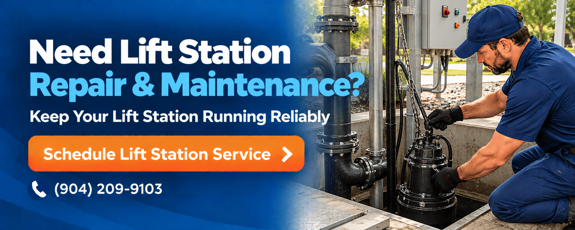 Lift Station Repair Banner
