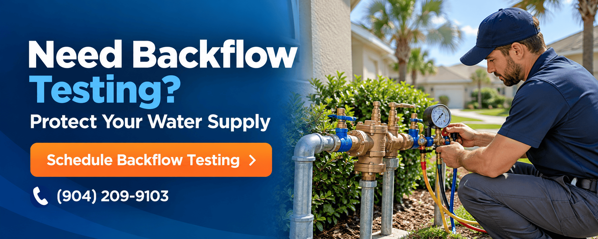 Schedule Backflow Testing Banner