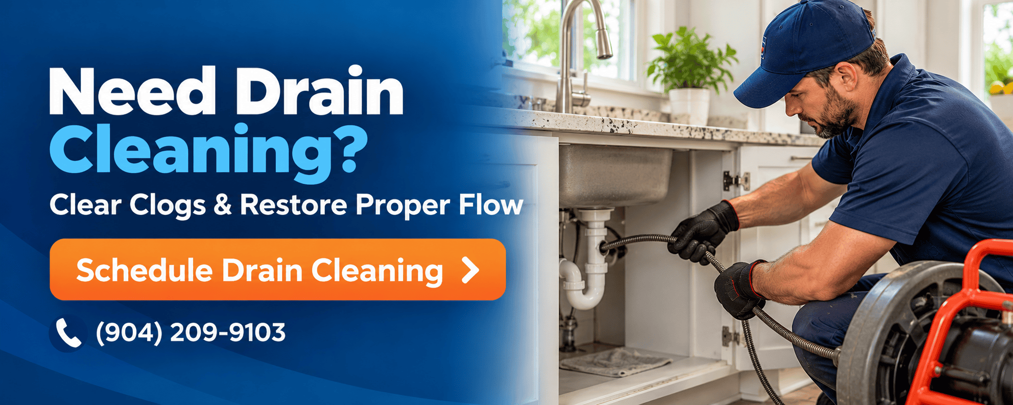 Schedule Drain Cleaning Banner