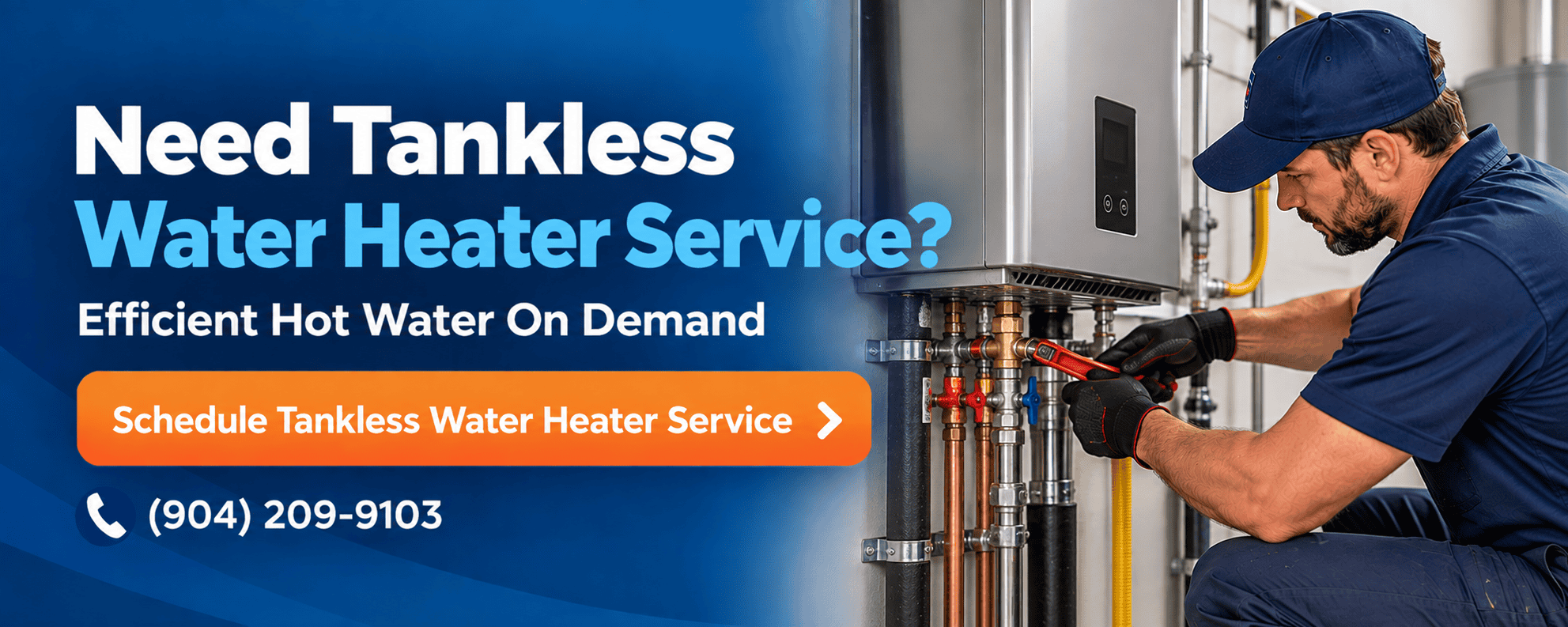 Tankless Hot Water Heater Service Banner